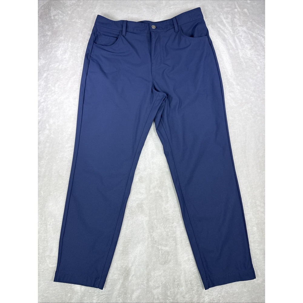 Fabletics Pants The Don 5-Pocket Pant Mens 33X27 Blue Performance Trousers